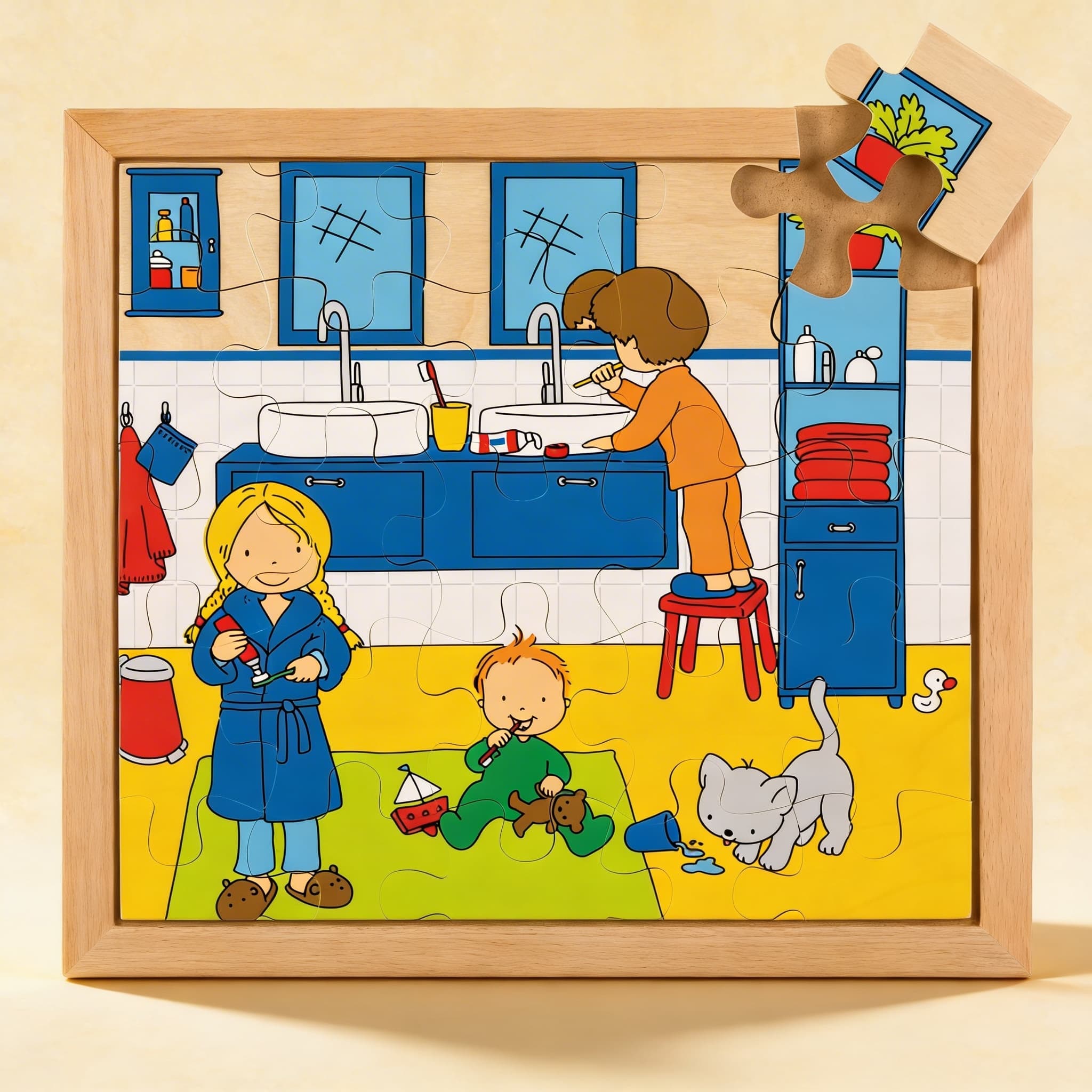 Tooth Brushing Puzzle — 25-Piece Hygiene Education Jigsaw