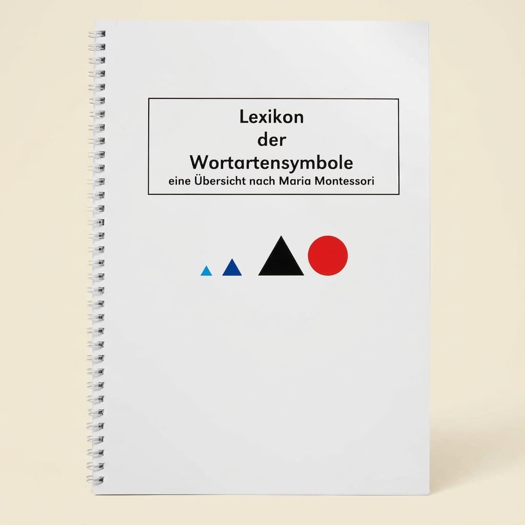 Lexikón gramatických symbolov: kompletný sprievodca (nemecky) - Montessori Material | Faborino