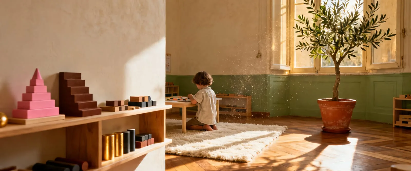 Montessori trieda v rannom svetle